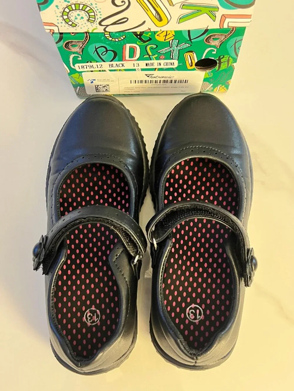 Girl's Mary Jane School Uniform Shoes | Black | Size 13